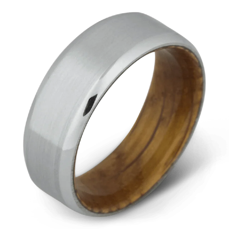 Sleek stainless men’s rings for daily durability -The Eisenhower