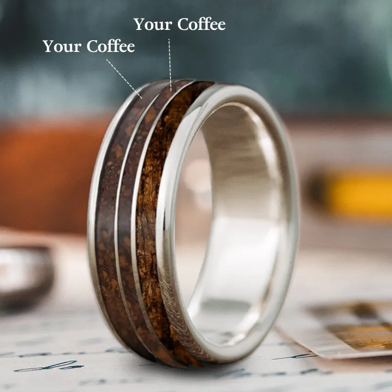 Thin silver men’s rings for lightweight comfort -Custom Design - 3-Inlay Narrow Center Ring s9qoNHfHwWK1WYwQLG3e_ncU