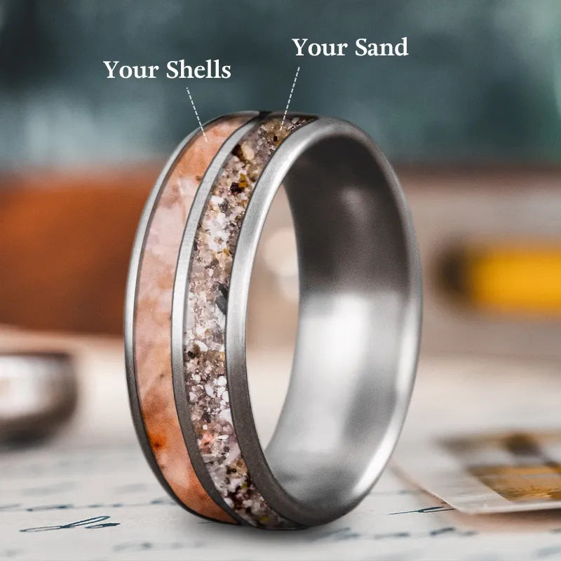 Affordable men’s rings with simple band styles -Custom Design - 2-Inlay Ring HotkRmRGkBdcwZz2Um5aPHhR