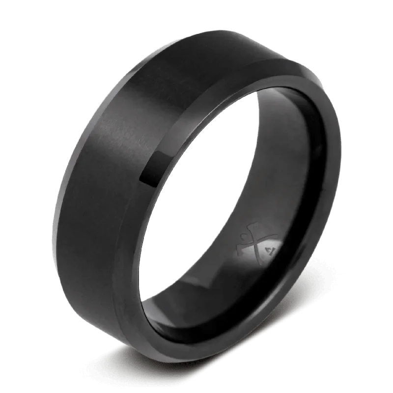 Bold titanium men’s rings for standout style -The Baller