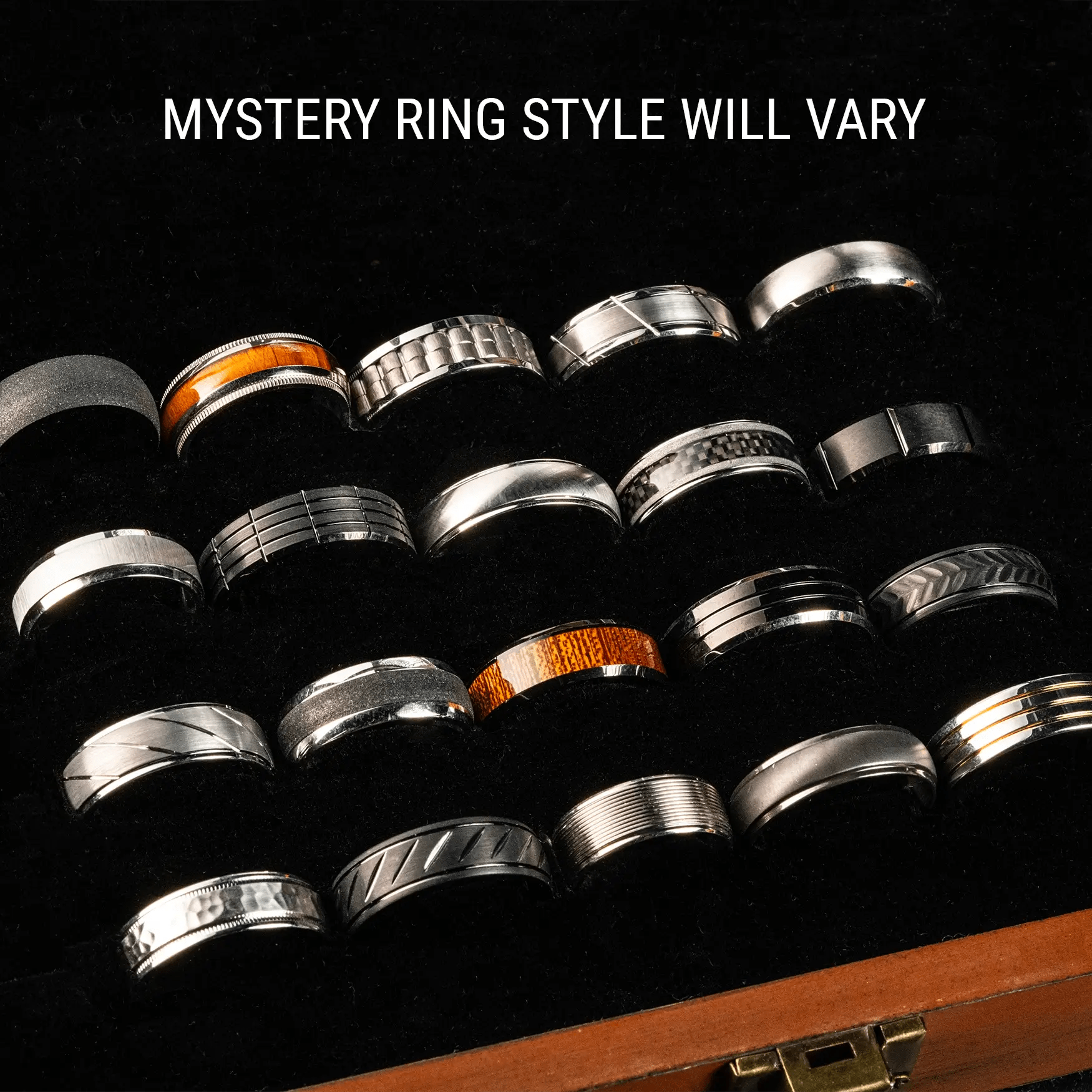 Gothic men’s rings with intricate skull motifs -The Manly Mystery Ring