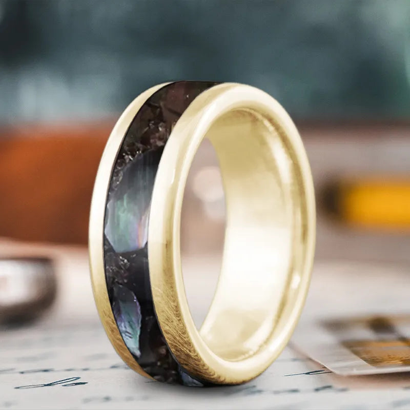 Black onyx men’s rings for bold masculine looks -Custom Design - Single Inlay Ring eaYtJUqJOqV0QBkmL1y-Ufj9