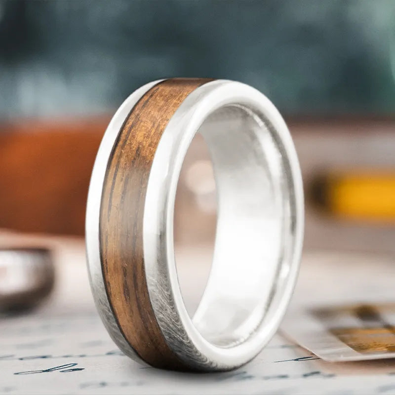 Affordable tungsten men’s rings for lasting wear -Custom Design - Single Inlay Ring 0MnhHipJddQMJnIihFsnfRSG