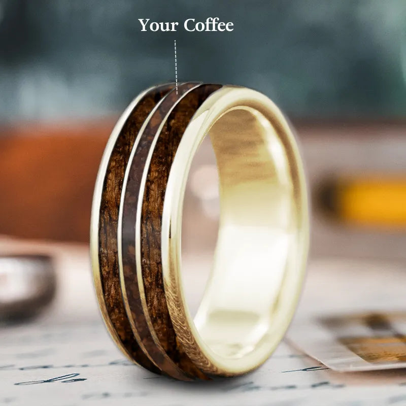 Stylish silver men’s rings with engraved designs -Custom Design - 3-Inlay Narrow Center Ring uuJpdgjotLRjrAPUbP-fBlRd