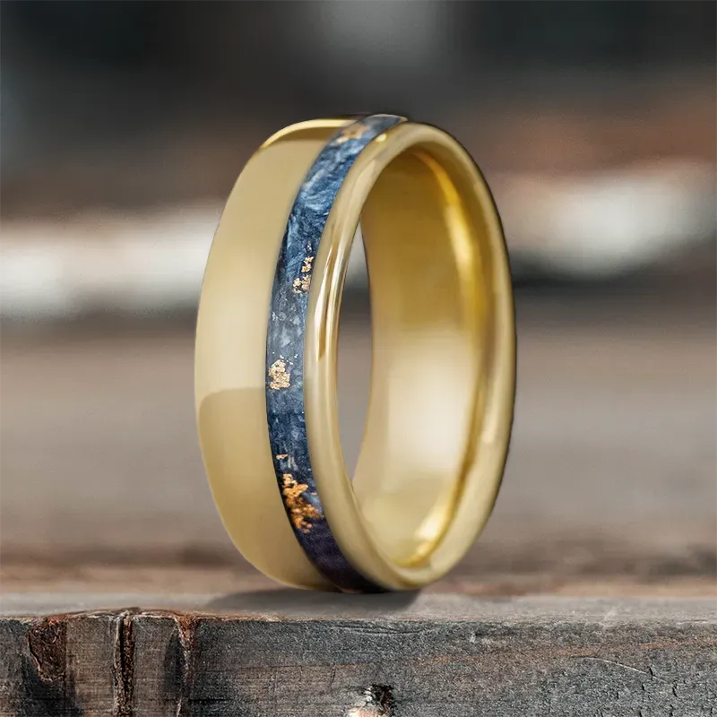 Handmade men’s rings with unique artisan craftsmanship -Custom Design - Single Offset Inlay Ring cr8lDFM5tiLqPC__zOBjSff6