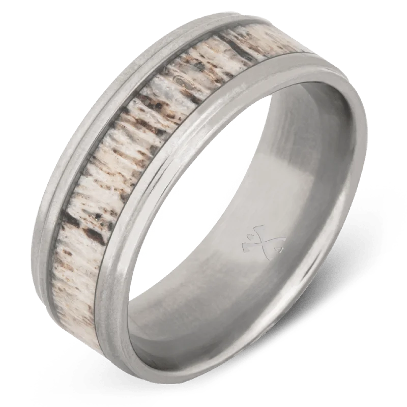 Stylish silver men’s rings with engraved designs -The Leif