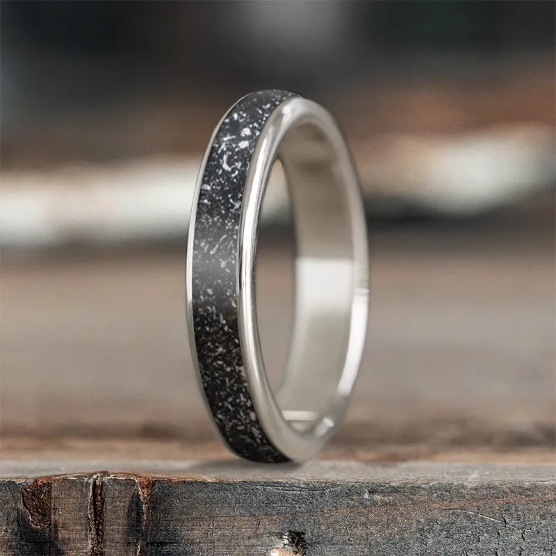 Durable men’s rings for active lifestyle needs -Custom Design - Ladies Single Inlay Ring 38f8rc0XfC_0Ra_2jRQj7QJH