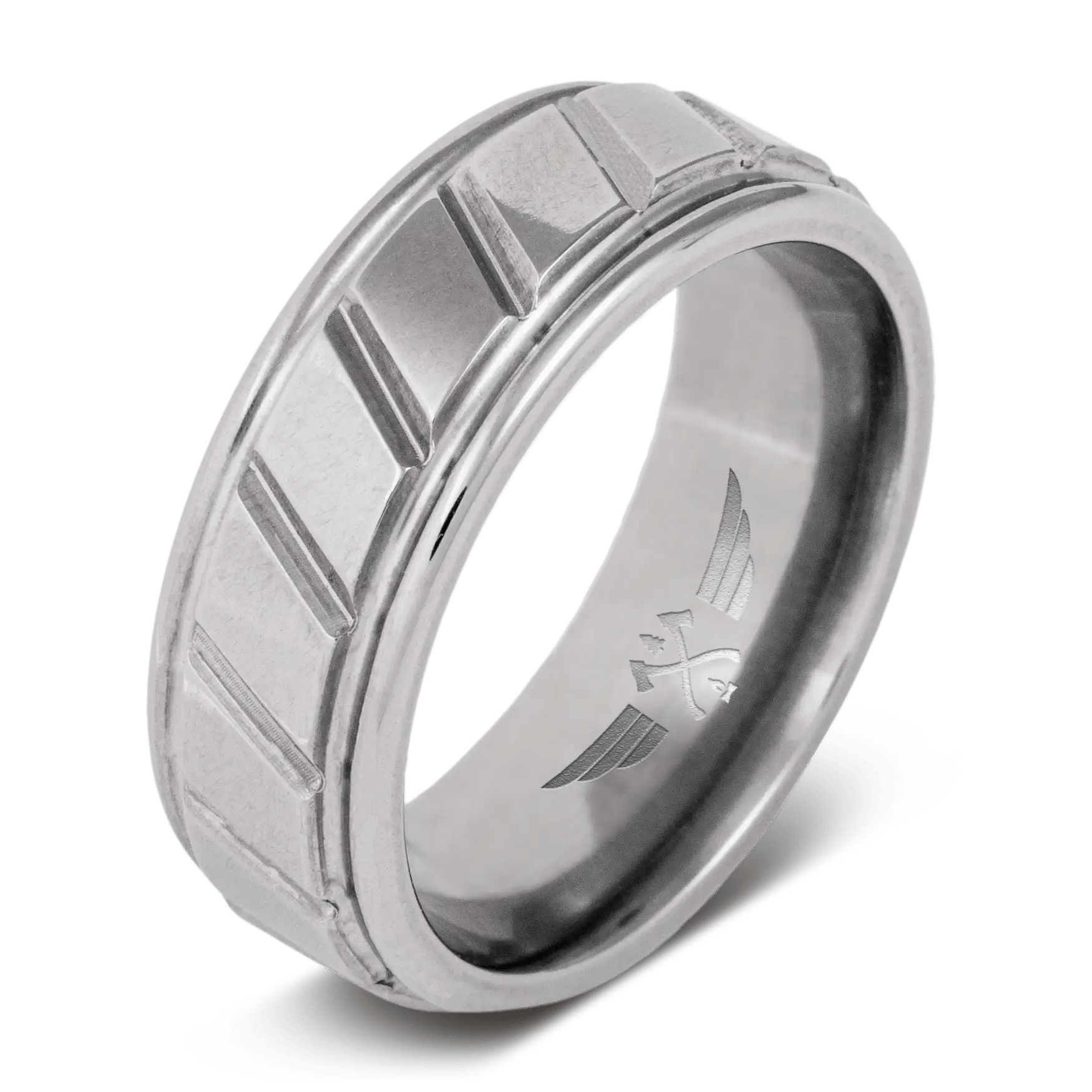 Wide silver men’s rings for strong appeal -The Buff