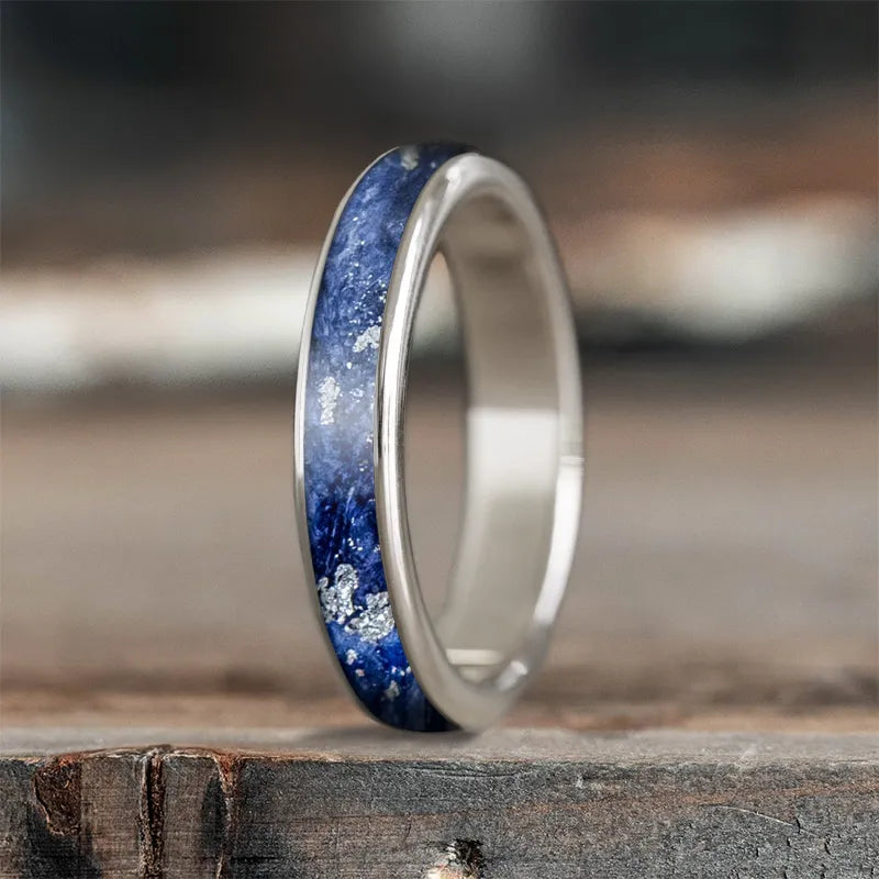 Affordable men’s rings with simple band styles -Custom Design - Ladies Single Inlay Ring NZ6wwhLlK-NUwJP_HVkNZR2k