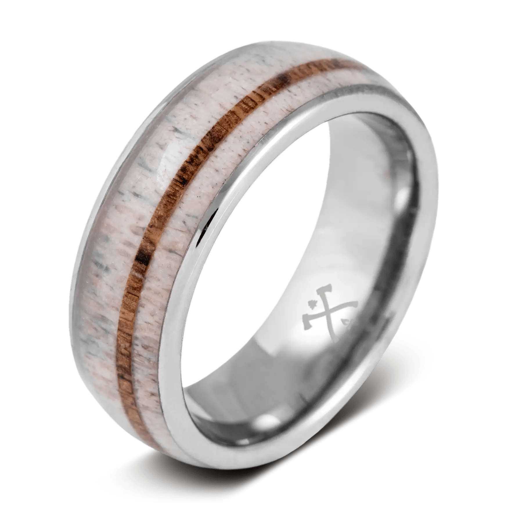 Wide silver men’s rings for strong appeal -The Elk