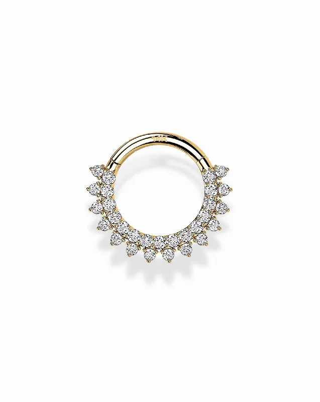 Best hoop earrings with baroque pearls for a luxurious and elegant vibe-14k Blossom Hoop