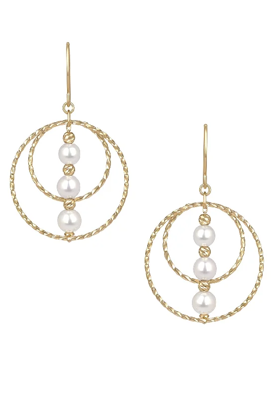 Best hoop earrings with intricate beaded details for a textured, stylish appearance-Akoya Pearl Earrings