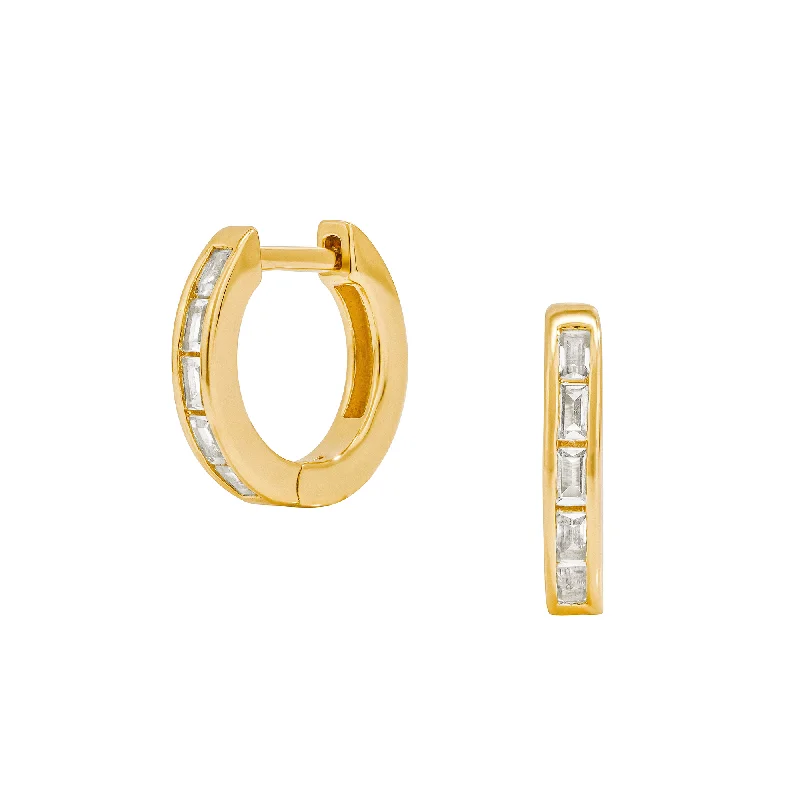 Hoop earrings with polished silver finish for a shiny, modern appeal-Allison Hoops