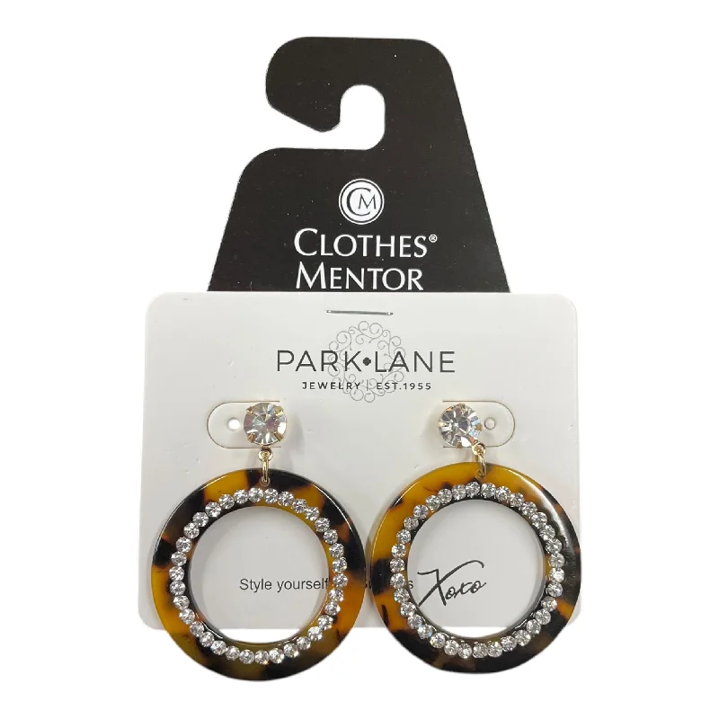 Hoop earrings with leather accents for a sleek and bold combination-Earrings Dangle/drop By Park Lane