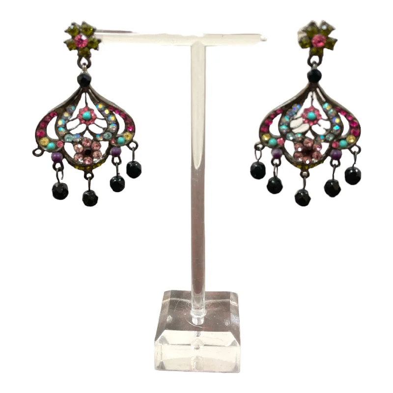 Hoop earrings with multi-tone finishes for a colorful and layered effect-Earrings Designer by Tiara Misu