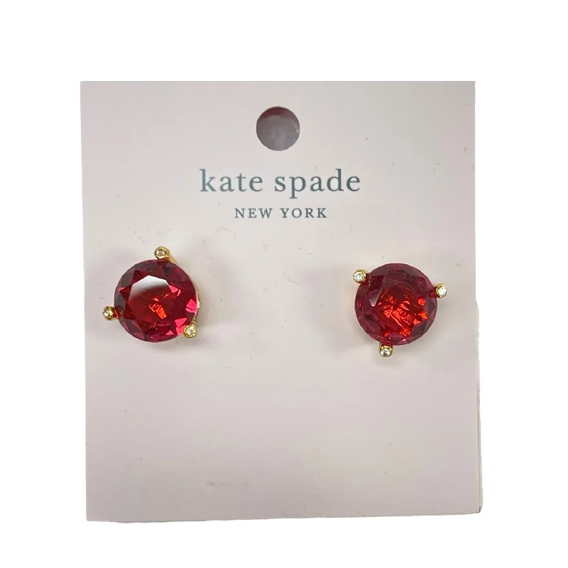 Best hoop earrings with smooth ceramic finishes for a polished, clean style-Earrings Designer By Kate Spade