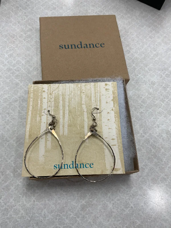 Hoop earrings with textured finishes for a vintage and classic style-Earrings Sterling Silver By Sundance