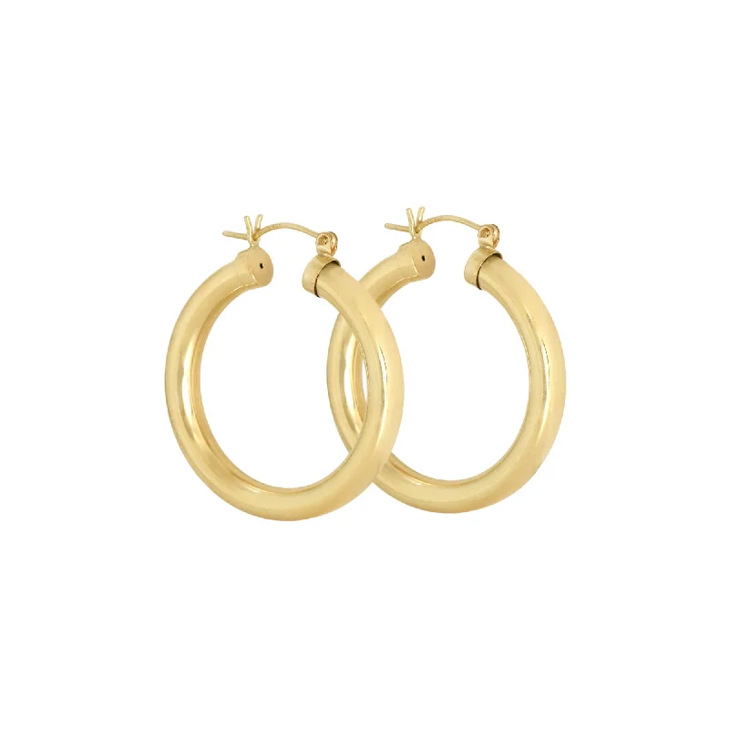 Best hoop earrings with rose gold for a romantic and warm aesthetic-Hazel Hoops - 30mm