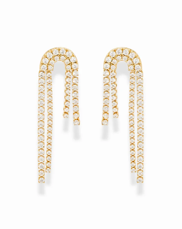 Best hoop earrings with snake-inspired designs for an edgy and fierce vibe-Khloe Arch Statement Earrings