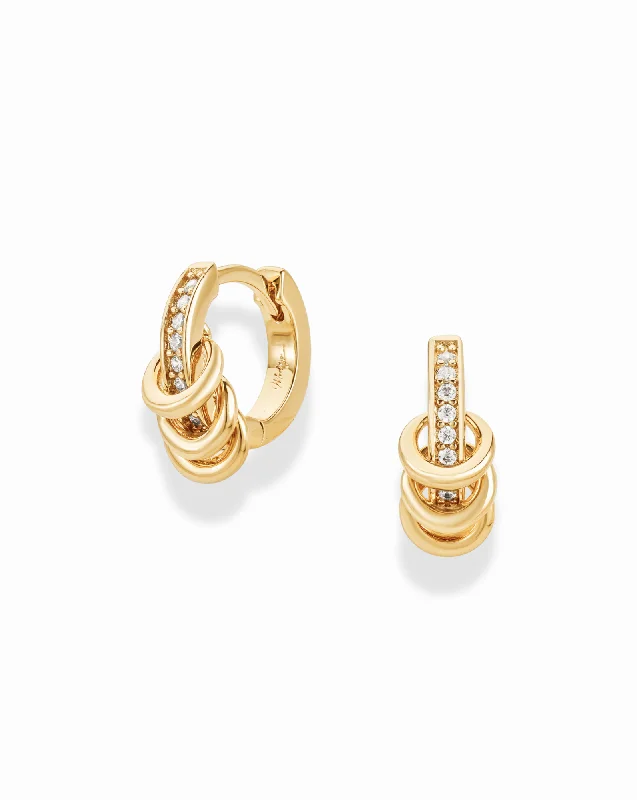 Best hoop earrings with geometric pendants for a modern, chic appeal-Levi Huggies