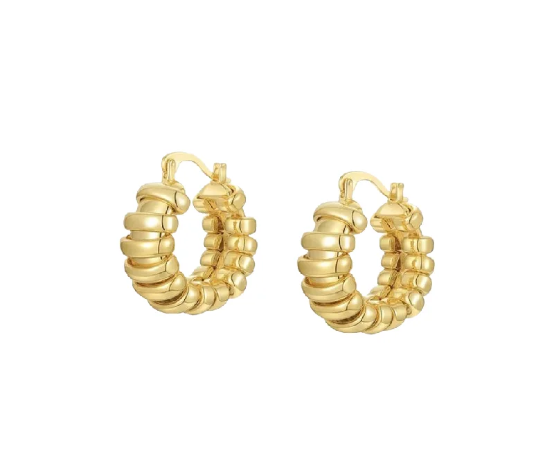 Best hoop earrings with sterling silver for an affordable and chic design-Mini Lines Hoops