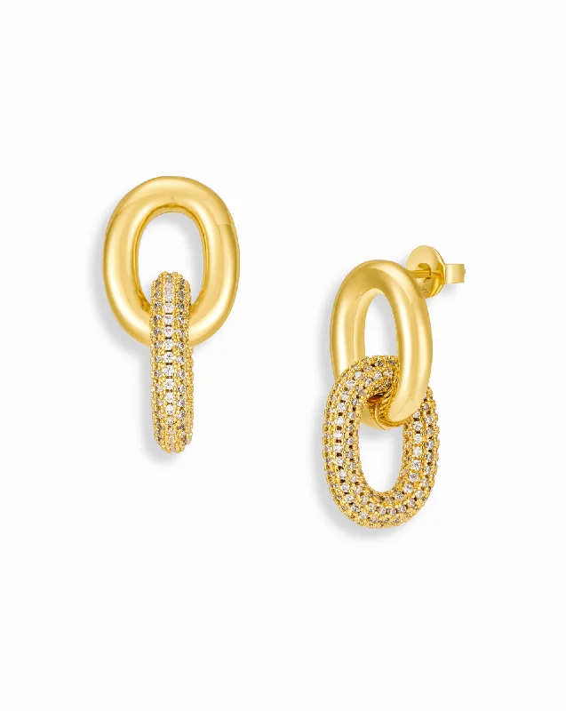 Hoop earrings with abstract shapes for an artistic and creative touch-Zoe Link Earrings