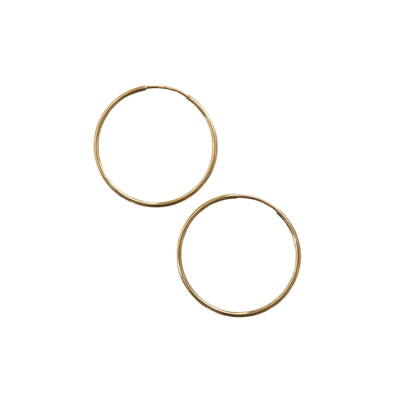 Hoop earrings with polished metal for a shiny and high-quality finish-San Mateo Hoops