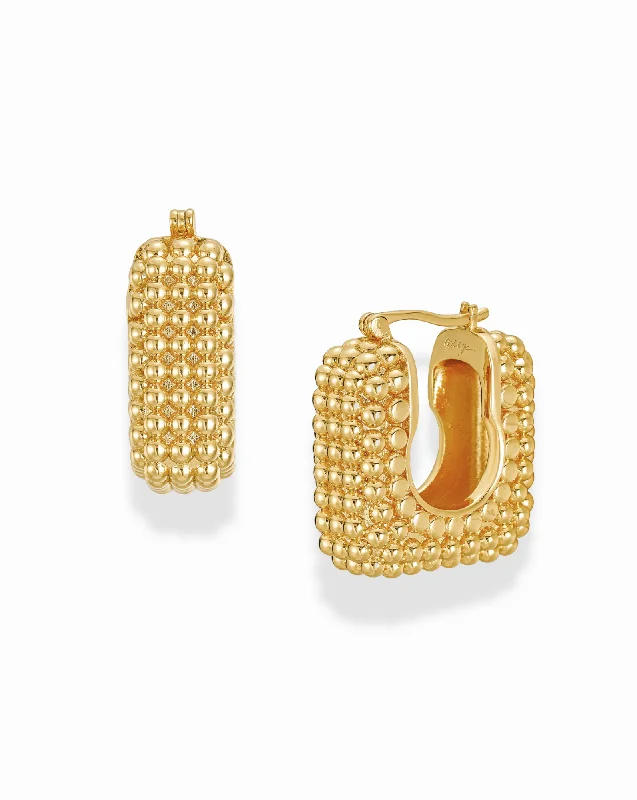 Hoop earrings with luxe velvet finishes for a rich and luxurious touch-Savannah Hoops