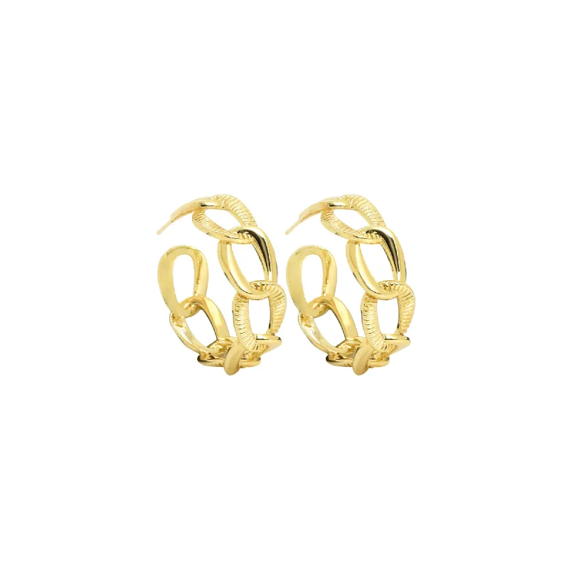 Hoop earrings with braided patterns for a detailed and textured finish-Sidney Hoops