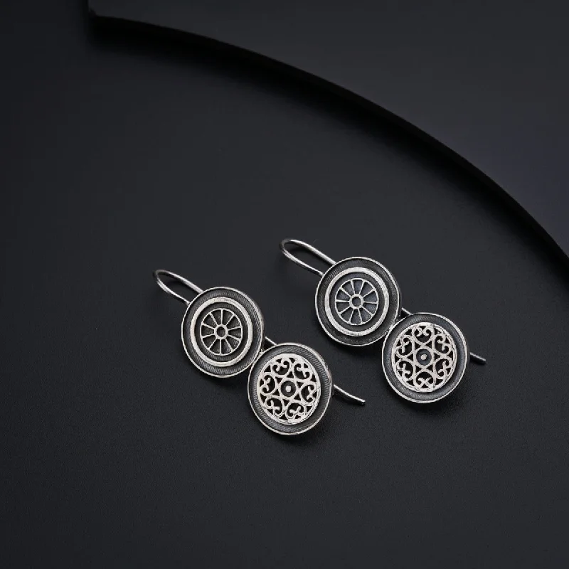 Best hoop earrings with asymmetrical designs for a fashion-forward, avant-garde look-Handmade Silver Earrings