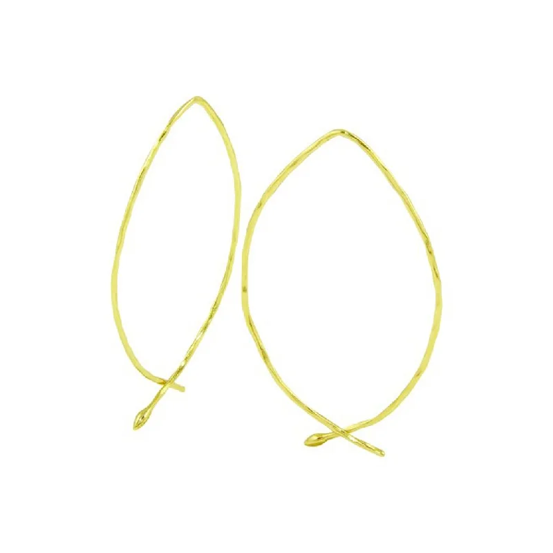 Best hoop earrings with detachable studs for a versatile and adjustable accessory-Adornia Wire Threader Earrings  gold