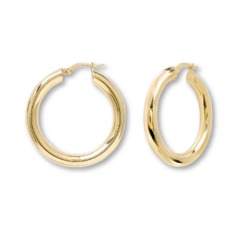 Hoop earrings with hearts for a sweet and romantic gesture-Simpy Hoop