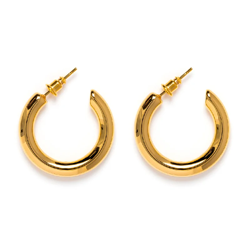 Best hoop earrings with butterfly motifs for a playful and whimsical appearance-Small Thick Hoops