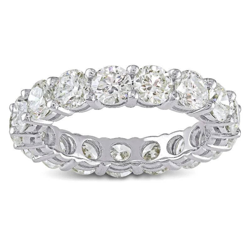 Engagement rings with floral-inspired sapphire bands -Miadora 4ct TDW Diamond Full-Eternity Band in 18k White Gold