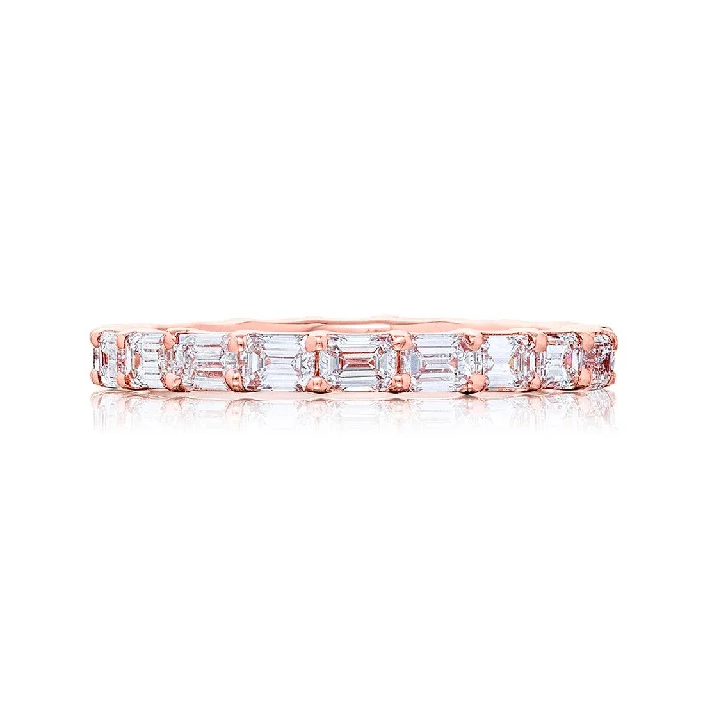 Stunning necklaces and pendants with ruby and diamond combinations for a luxurious effect-1.90ctw Emerald-Cut Diamond Eternity Band