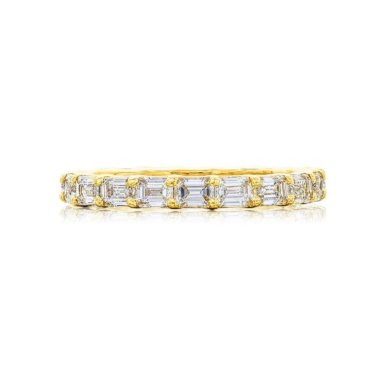 Necklaces and pendants with engraved messages for a deeply personal, sentimental gift-1.93ctw Emerald-Cut Diamond Eternity Band