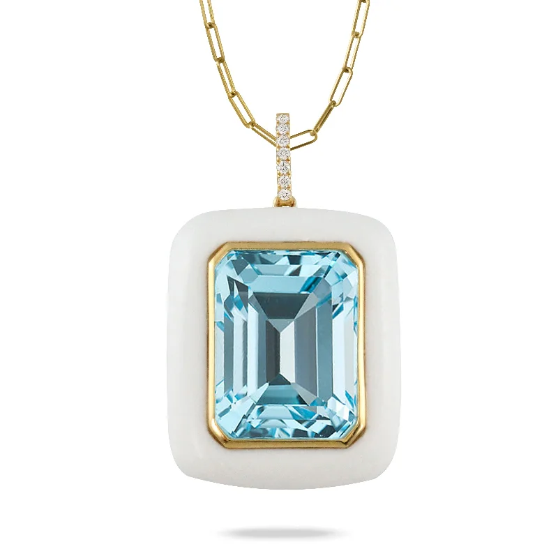 Best necklaces and pendants with personalized coordinates for a special keepsake-18K YG Mykonos Diamond Pendant