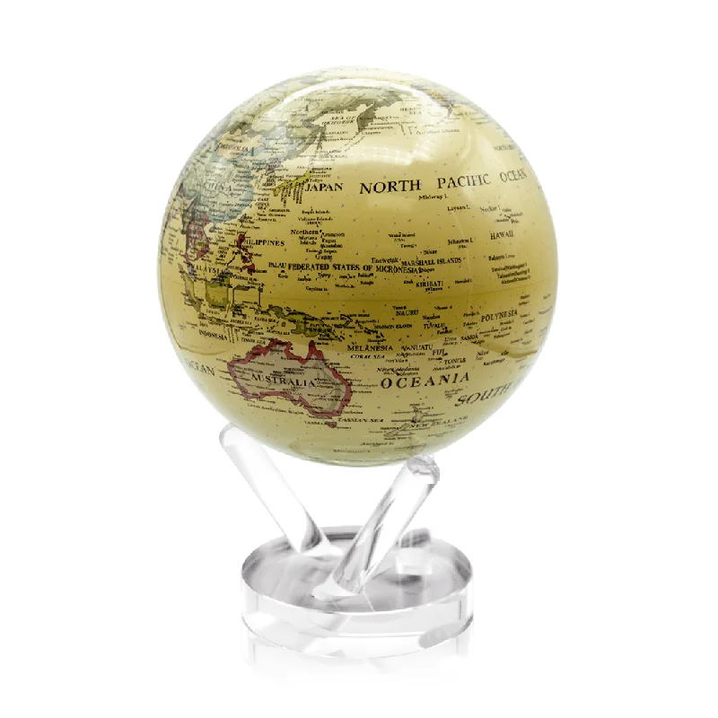 Beautiful necklaces and pendants with diamond-encrusted designs for maximum sparkle-4.5in Political Map Yellow Mova Globe