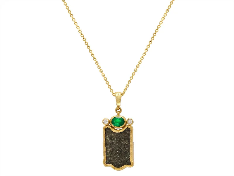 Necklaces and pendants with pearls for a classic and sophisticated touch-Antiquities Diamond Pendant Necklace