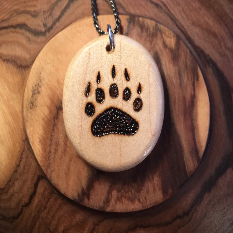 Stunning necklaces and pendants with birthstone pendants for a personal touch-Bear Paw Pendant