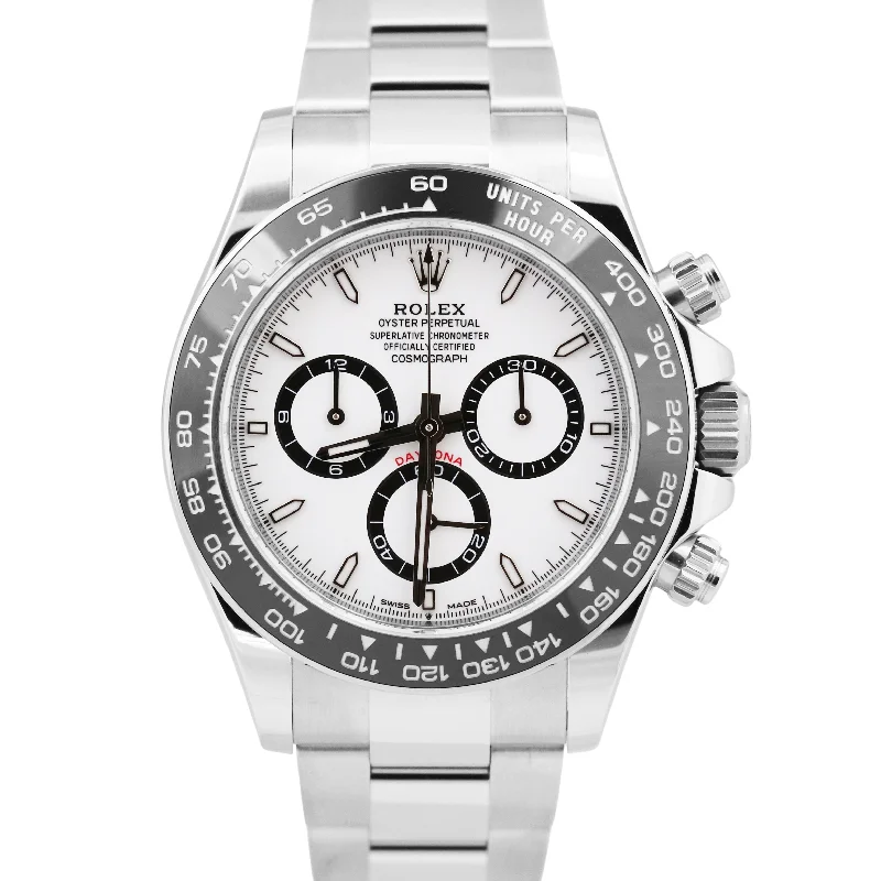 Beautiful necklaces and pendants with geometric shapes for a modern, artistic design-BRAND NEW SEP. 2024 Rolex Daytona Cosmograph White PANDA 40mm 126500 LN BOX