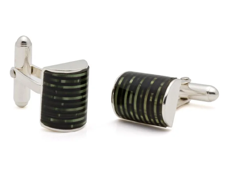 Unique necklaces and pendants with vintage-inspired designs for timeless appeal-Celluloid Barrel Cuff Links