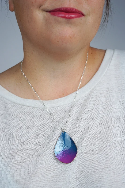 Stunning necklaces and pendants with sapphire gemstones for a luxurious blue hue-Chroma Pendant in Azure Blue, Light Blue, and Radiant Orchid