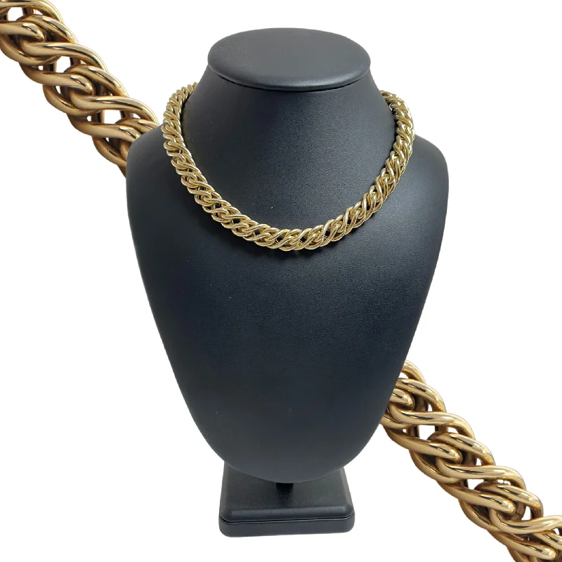 Necklaces and pendants with custom designs for a completely unique jewelry piece-Estate Italian 14K Gold Braided Link Necklace