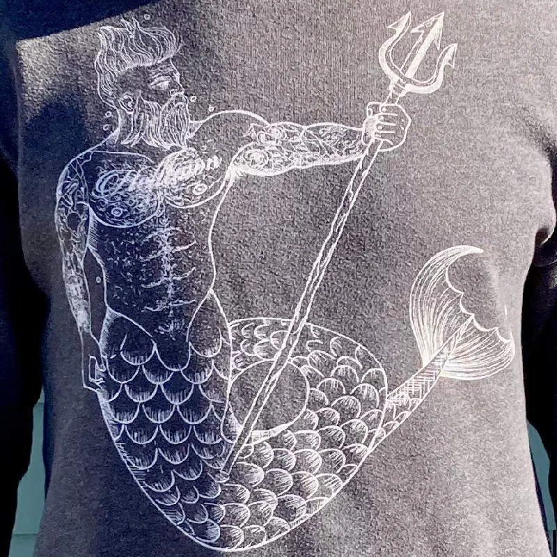 Necklaces and pendants with ocean-inspired designs for a refreshing, beachy feel-Helltown Merman Pullover Sweatshirt