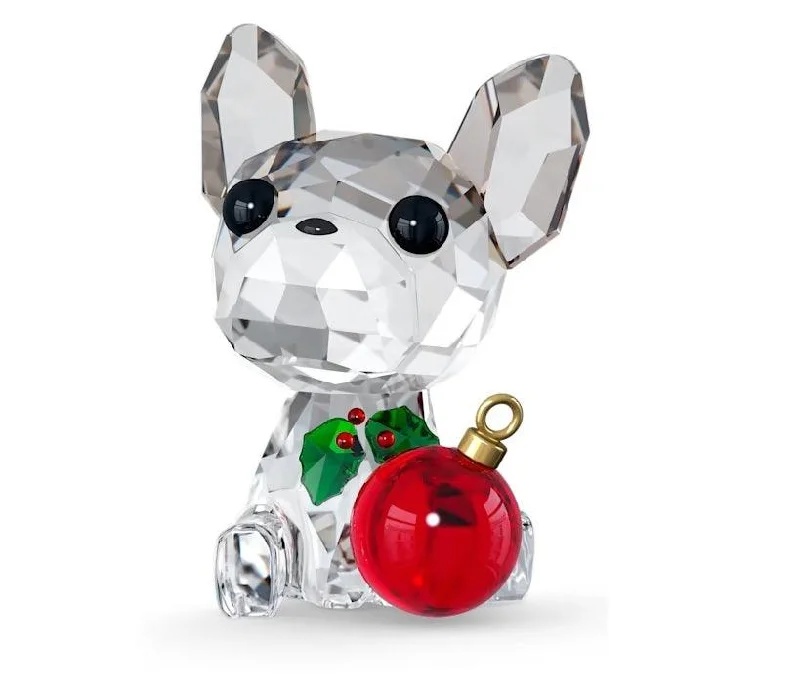 Necklaces and pendants with custom engravings for a personal, meaningful gift-Holiday Cheers French Bulldog