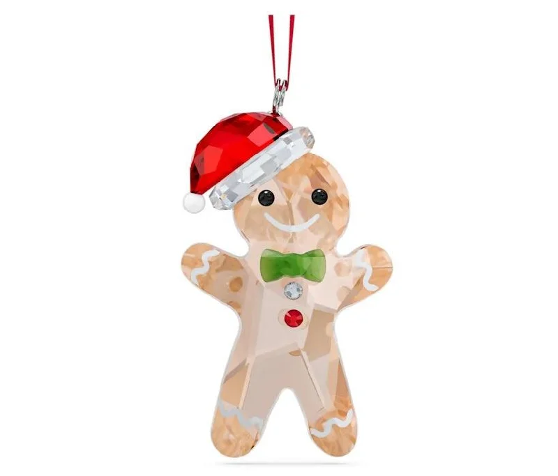 Necklaces and pendants with zodiac constellation designs for an astrological touch-Holiday Cheers Gingerbread Man Ornament