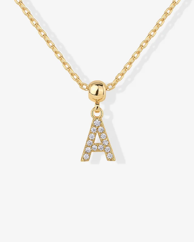 Best necklaces and pendants with crystal accents for a sparkling and elegant style-Initial Charm Necklace