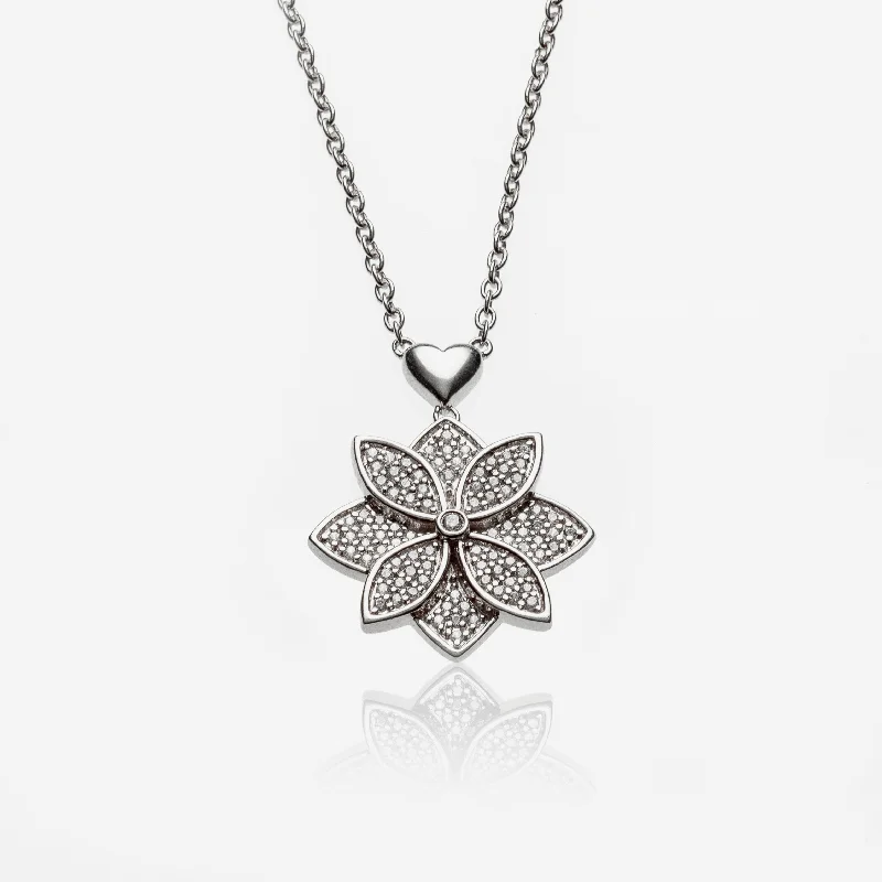 Best necklaces and pendants with vintage lockets for a nostalgic, sentimental look-Million Silver Pendant Necklace with Diamonds