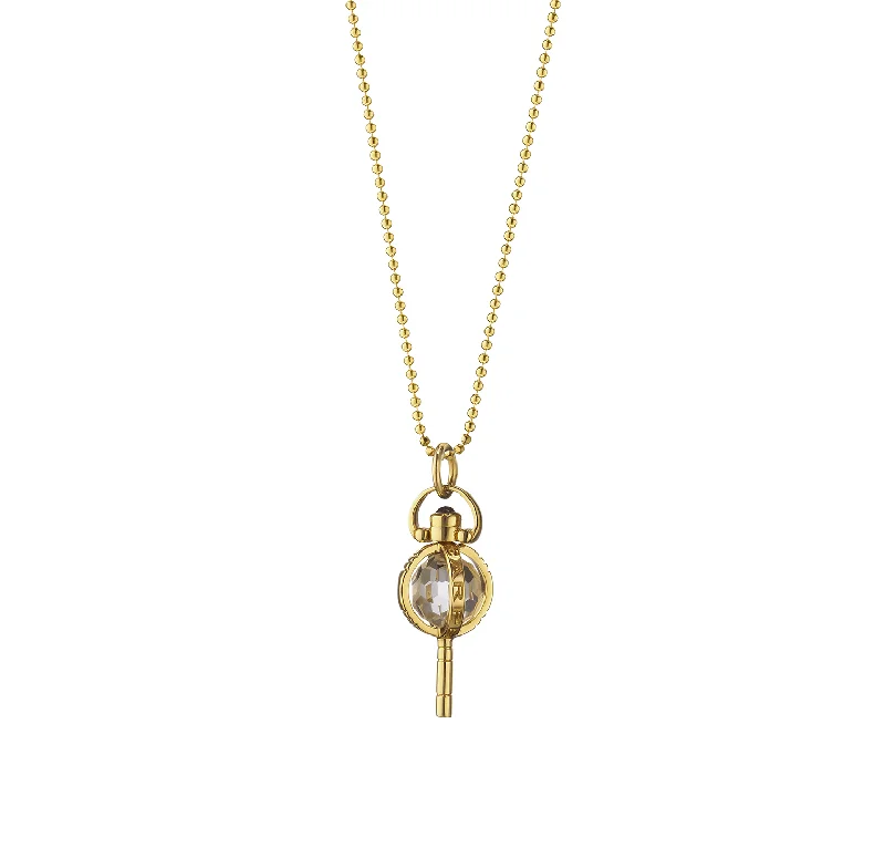 Best necklaces and pendants with vintage lockets for a nostalgic, sentimental look-Mini "Carpe Diem" Key